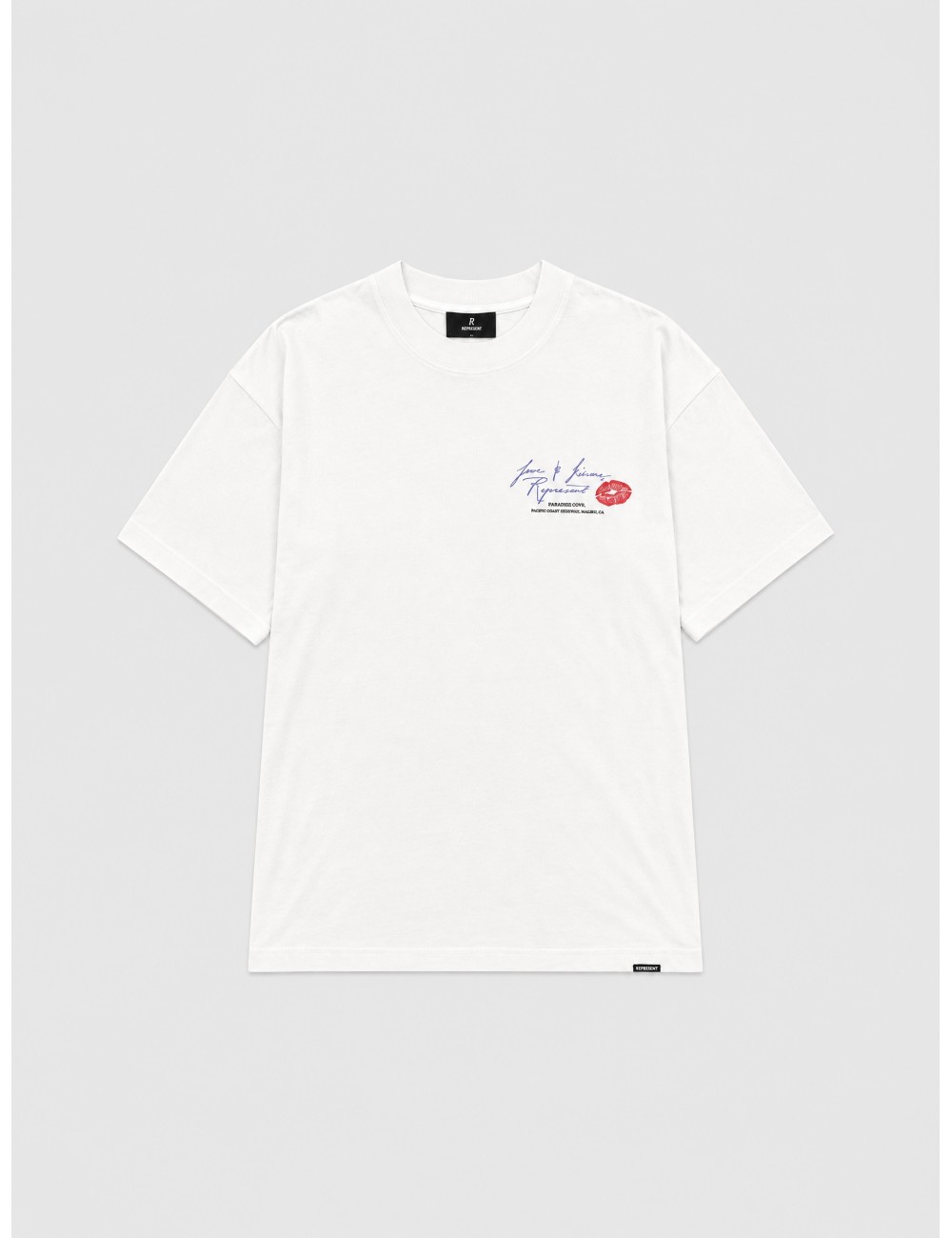 Camiseta Love And Kisses de Represent en blanco