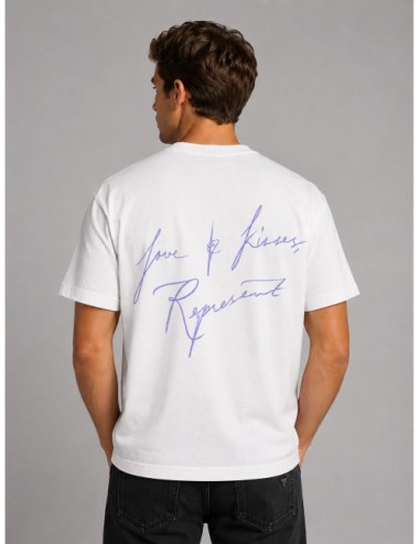 Camiseta Love And Kisses de Represent en blanco