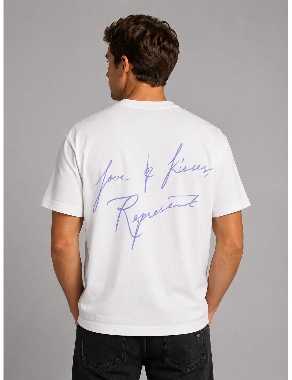 Camiseta Love And Kisses de Represent en blanco