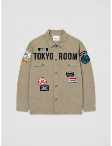 Chaqueta Motard de Replay en verde