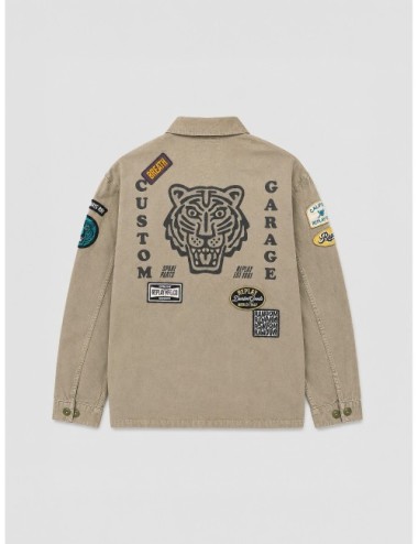 Chaqueta Motard de Replay en verde