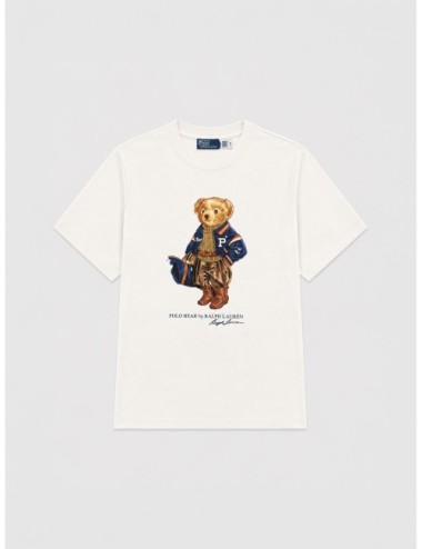 Camiseta Polo Bear Cotton Jersey de Polo Ralph Lauren en blanco