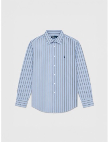 Camisa Relaxed Fit Striped de Polo Ralph Lauren en azul y blanco