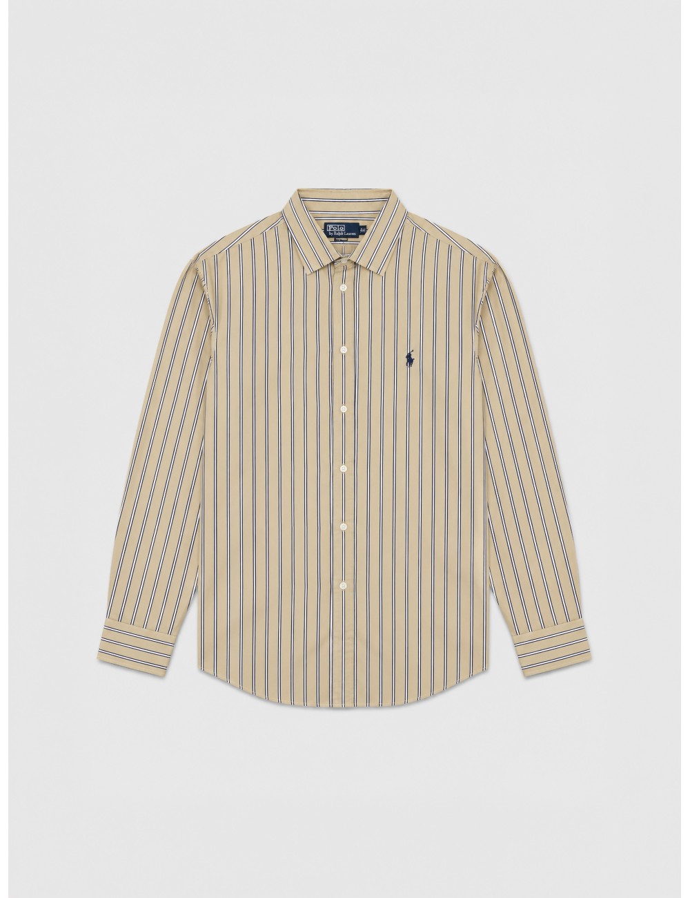 Camisa Relaxed Fit Striped de Polo Ralph Lauren en beige azul marino y blanco