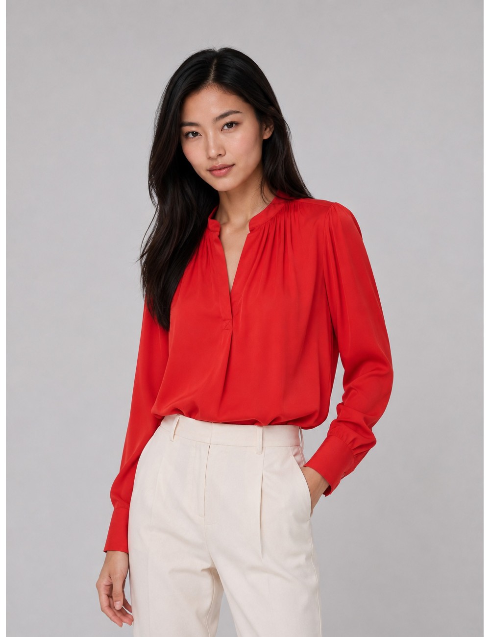 Camisa Tink Satin de Zadig & Voltaire en rojo