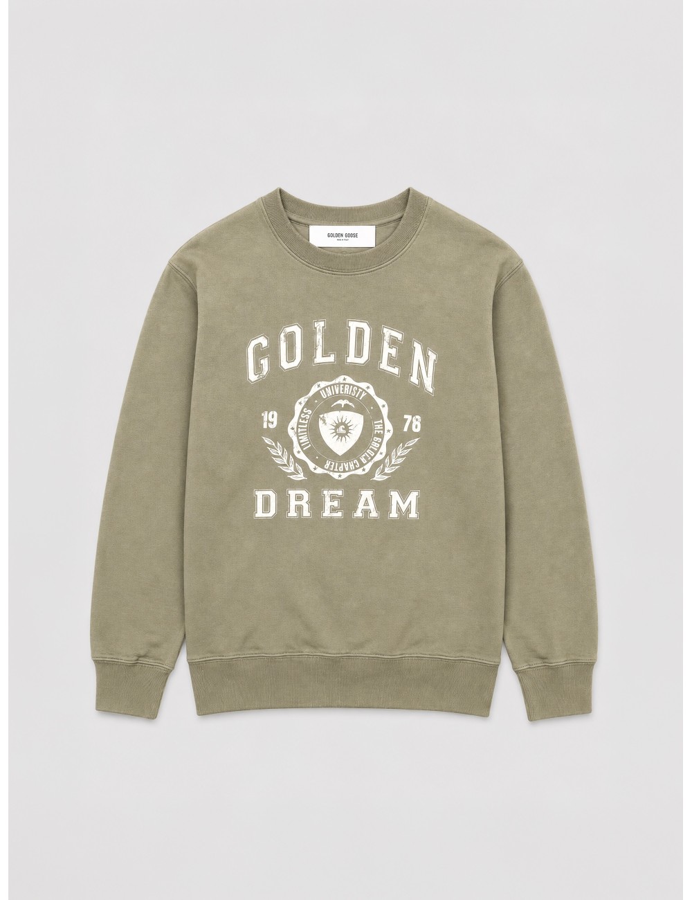 Sudadera Archibald de Golden Goose en verde oliva