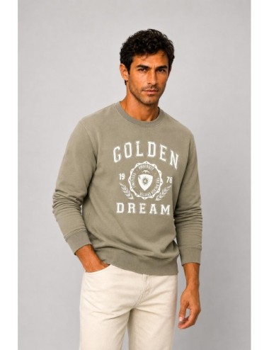 Sudadera Archibald de Golden Goose en verde oliva