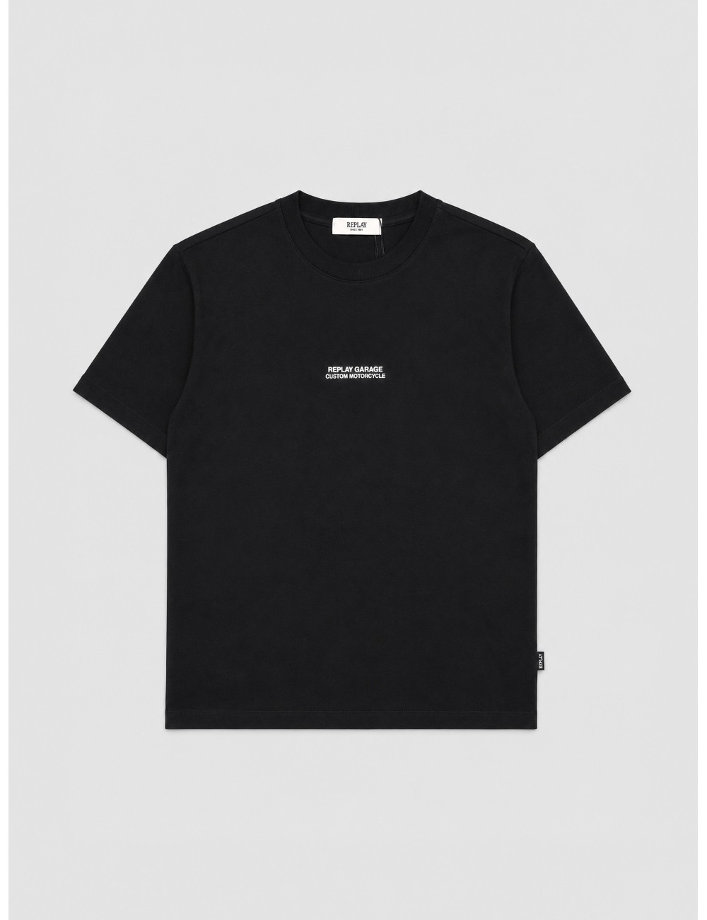 Camiseta Garage Custom de Replay en negro