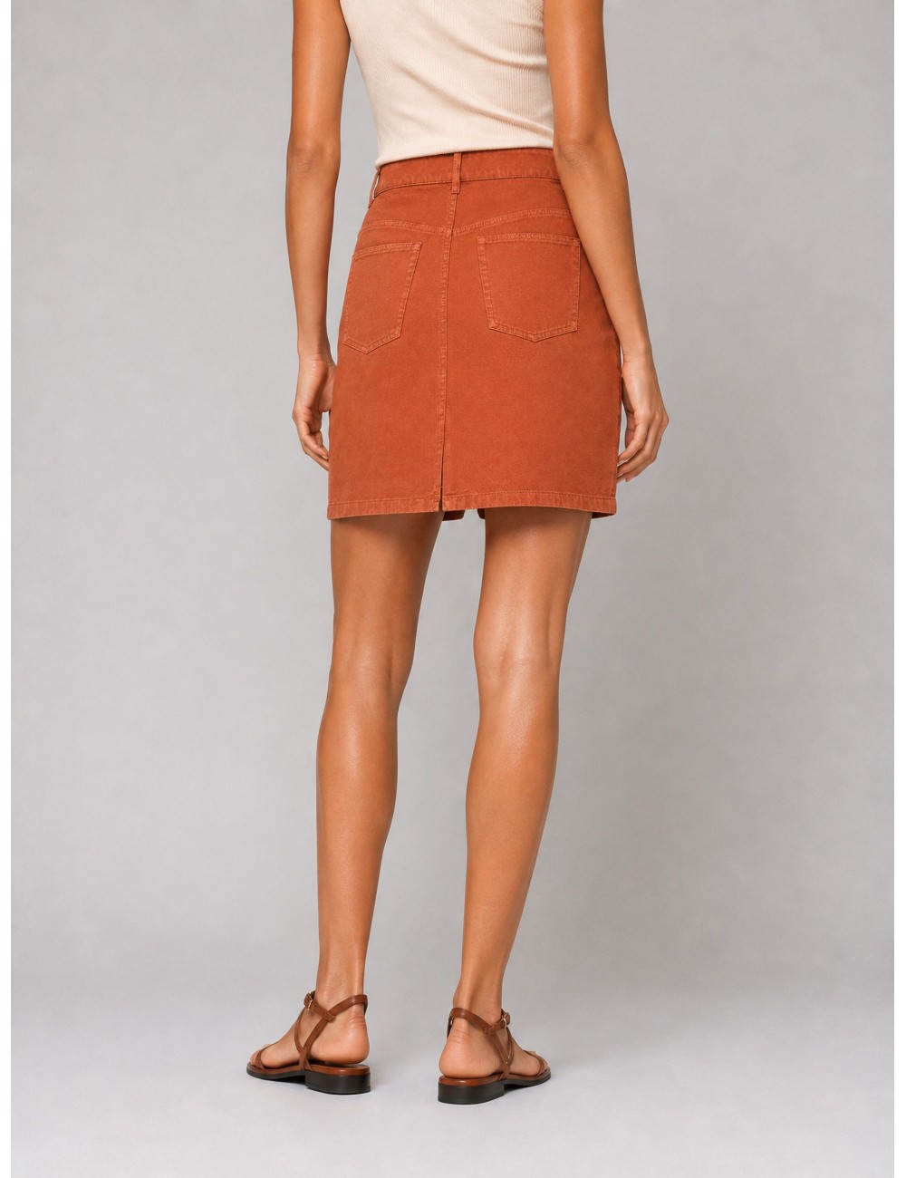 Falda Jupe Lizzie de A.P.C. en burdeos