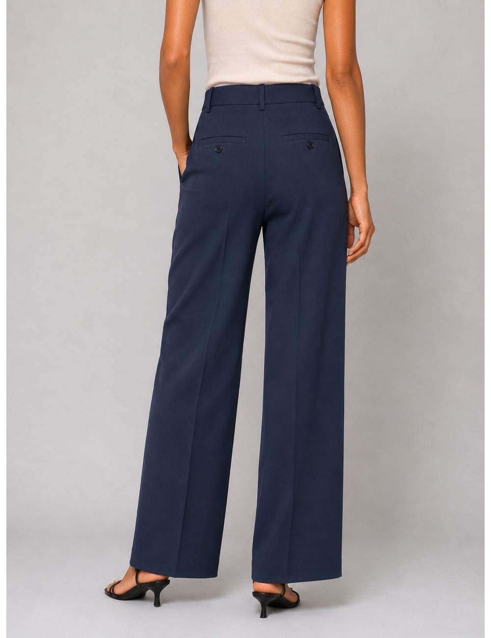 Pantalón Visivo de Weekend Max Mara en azul marino
