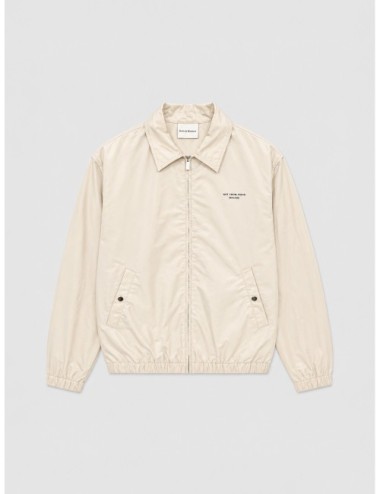 Chaqueta Slogan Nylon Jacket de Drôle de Monsieur en beige claro