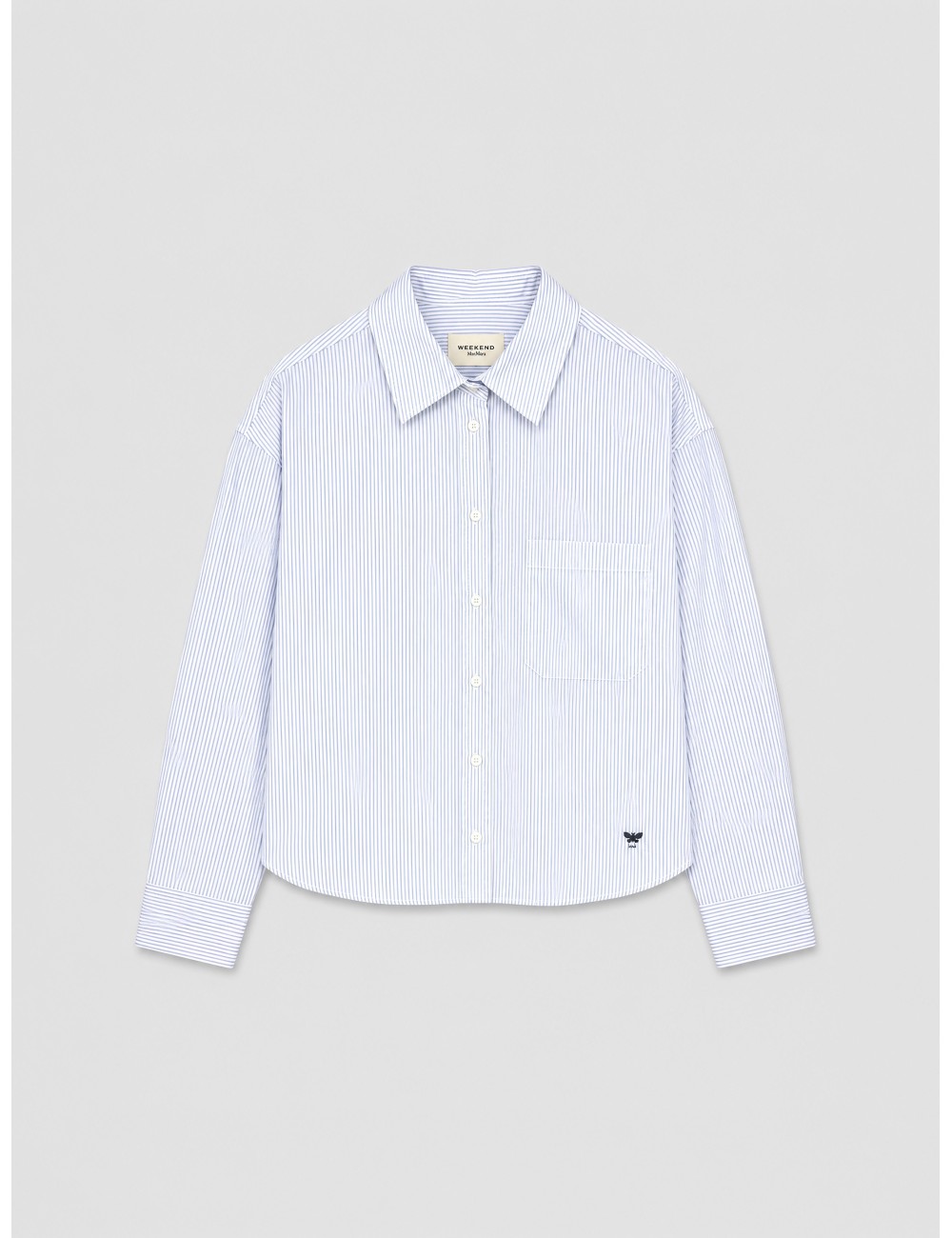 Camisa WKDPANETTO de Weekend Max Mara en azul claro y blanco
