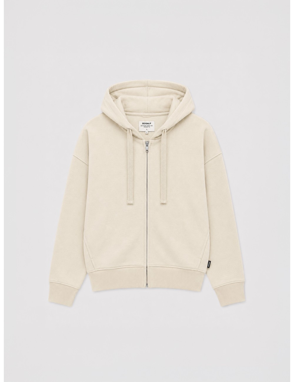 Sudadera con capucha Ayllona de Ecoalf en beige