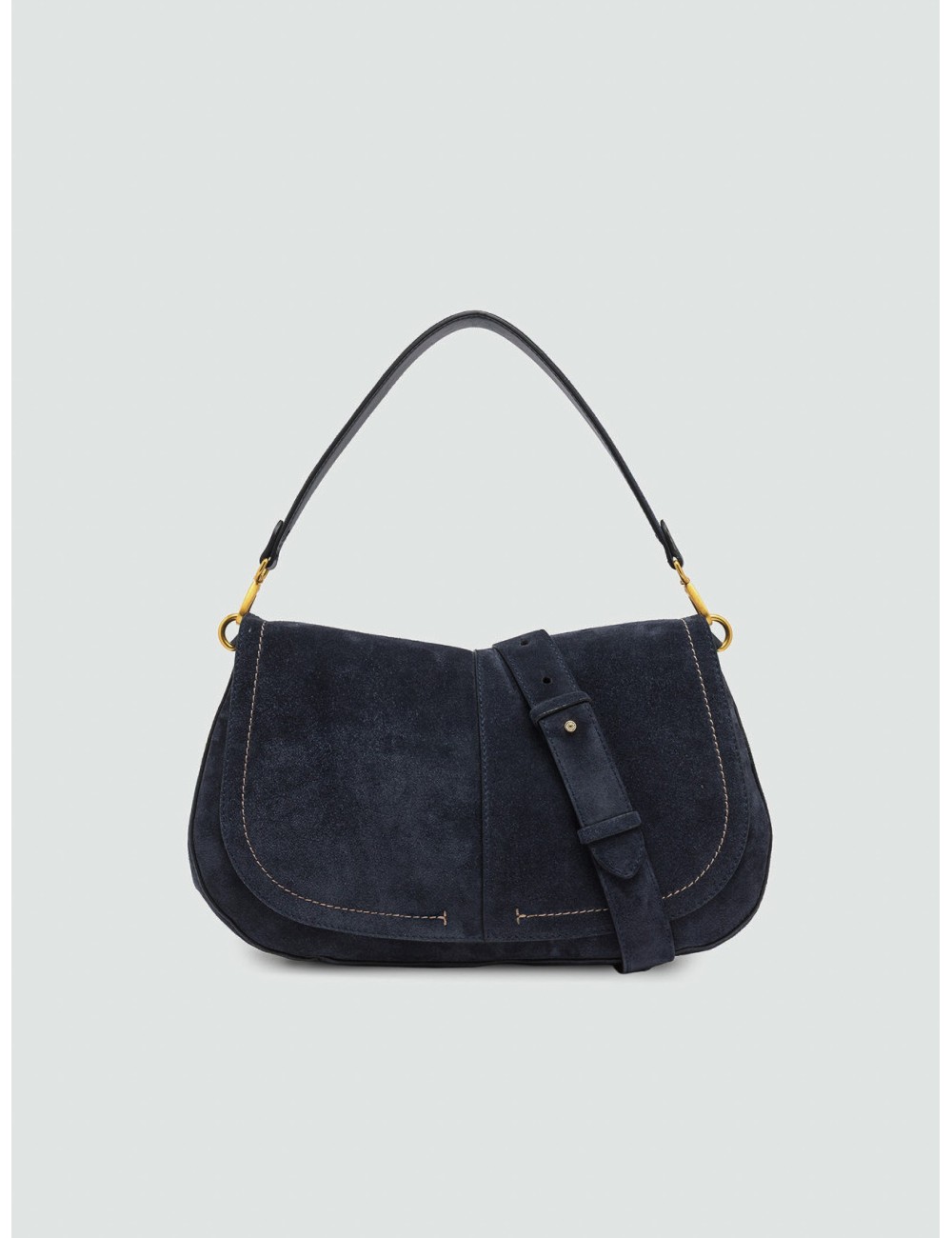 Bolso Helena Round de Gianni Chiarini Firenze en azul marino