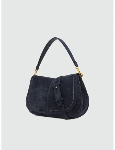 Bolso Helena Round de Gianni Chiarini Firenze en azul marino