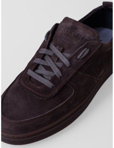 Sneaker X2523 CALCE gris antracita con superficie afelpada y suela gruesa