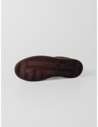 Sneaker X2523 CALCE marrón topo con superficie afelpada y corte panelado