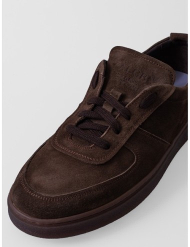 Sneaker X2523 CALCE marrón topo con superficie afelpada y corte panelado