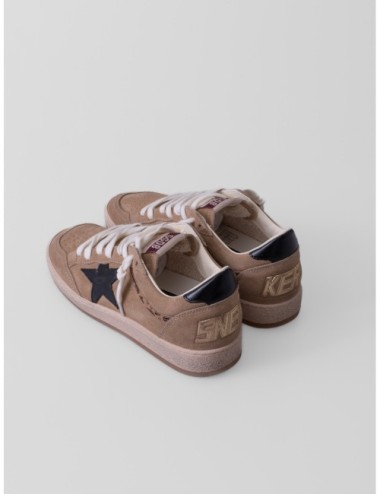 Sneakers Ball Star Golden Goose en beige cálido