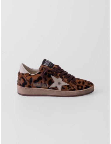 Sneakers Ball Star Golden Goose en marrón y crema