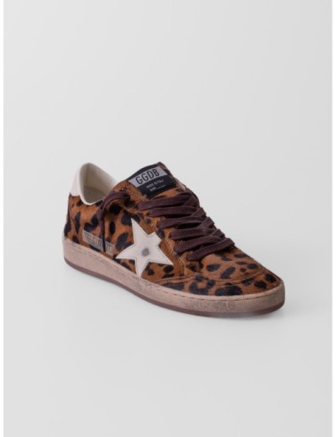 Sneakers Ball Star Golden Goose en marrón y crema