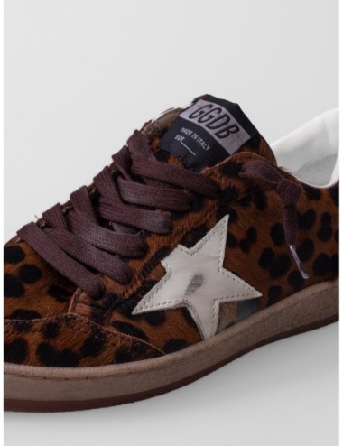 Sneakers Ball Star Golden Goose en marrón y crema