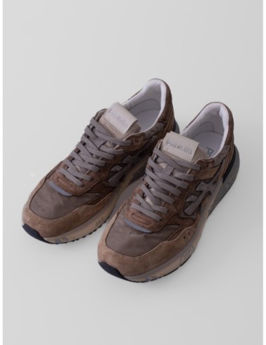Sneakers Mick 0.1 8437 de Premiata en beige topo y crema