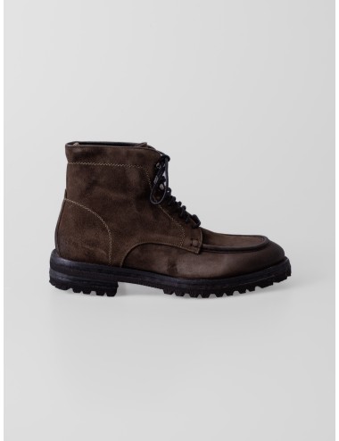 Bota LES HÉRITIERS THE BOOT en ante Khaki con cordones y suela trekking