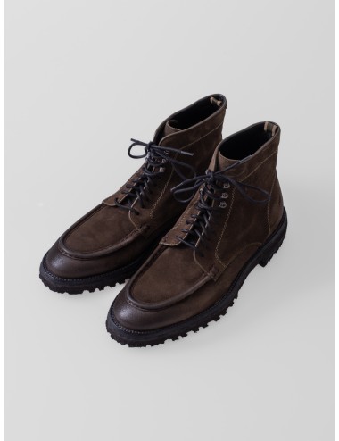 Bota LES HÉRITIERS THE BOOT en ante Khaki con cordones y suela trekking