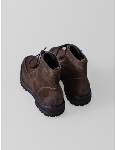 Bota LES HÉRITIERS THE BOOT en ante Khaki con cordones y suela trekking