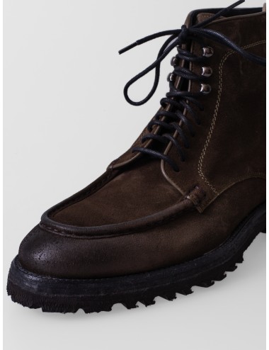 Bota LES HÉRITIERS THE BOOT en ante Khaki con cordones y suela trekking