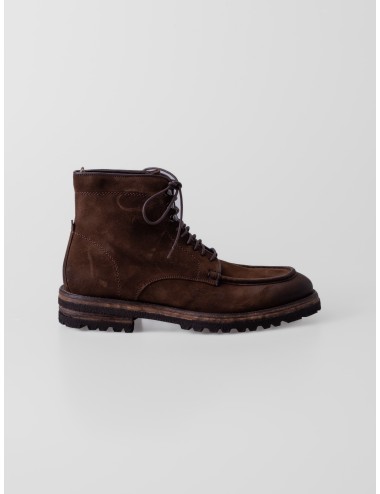 Bota LES HÉRITIERS THE BOOT en ante Moka con cordones y suela trekking