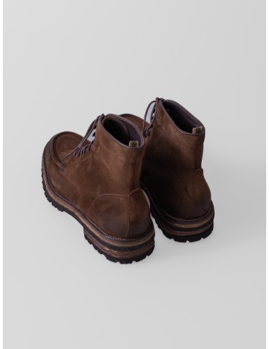 Bota LES HÉRITIERS THE BOOT en ante Moka con cordones y suela trekking