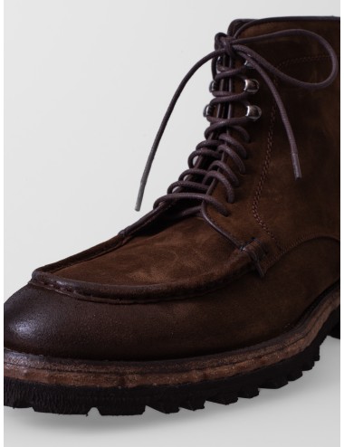Bota LES HÉRITIERS THE BOOT en ante Moka con cordones y suela trekking