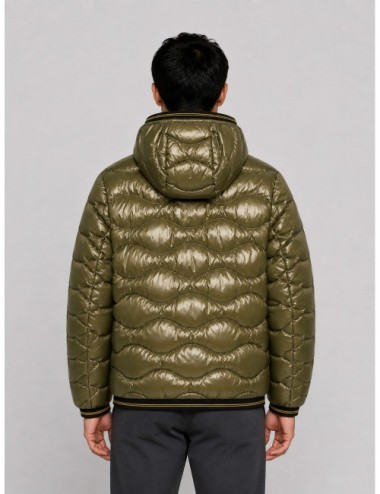 Chaqueta Wave Blauer en verde oliva oscuro