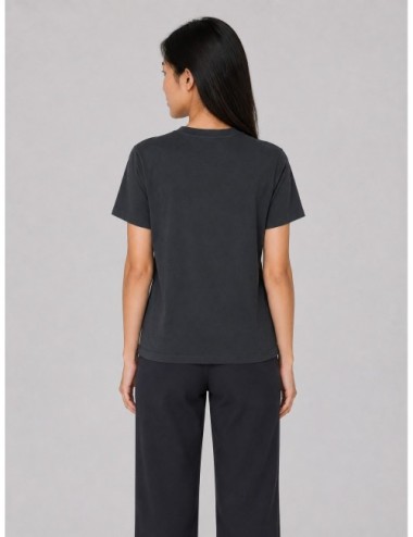 Camiseta GANNI Teddy Mushrooms negra