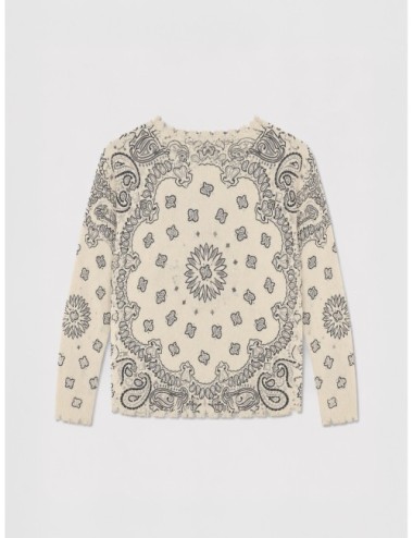 Jersey KUJTEN Mela Bandana Bico blanco y gris