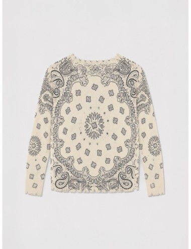 Jersey KUJTEN Mela Bandana Bico blanco y gris