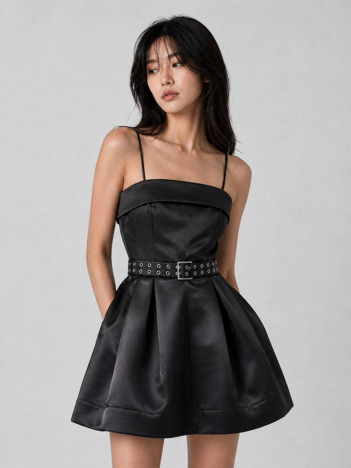Cotton Poplin Strap Dress