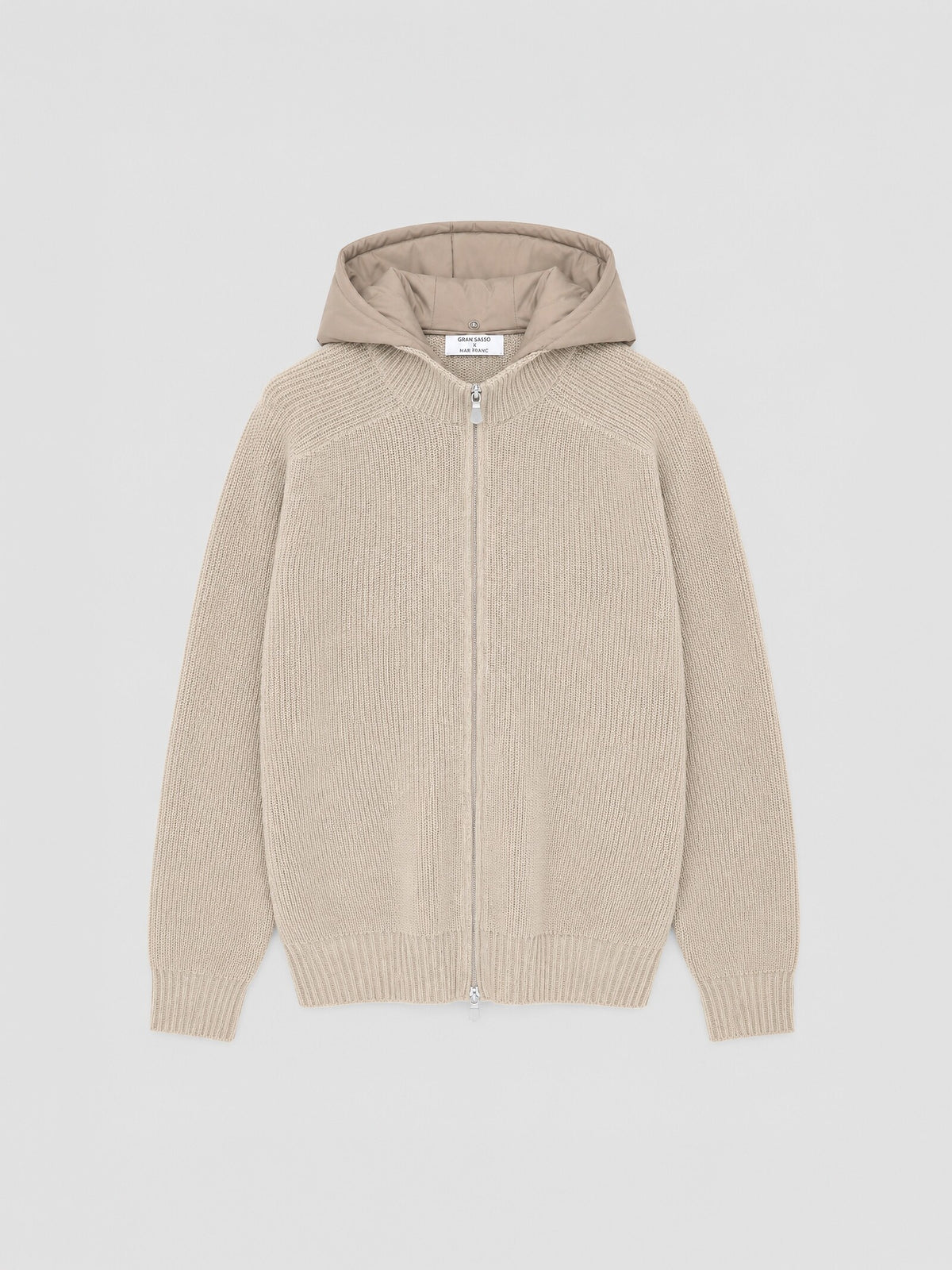 Hooded Zip Knit Jacket