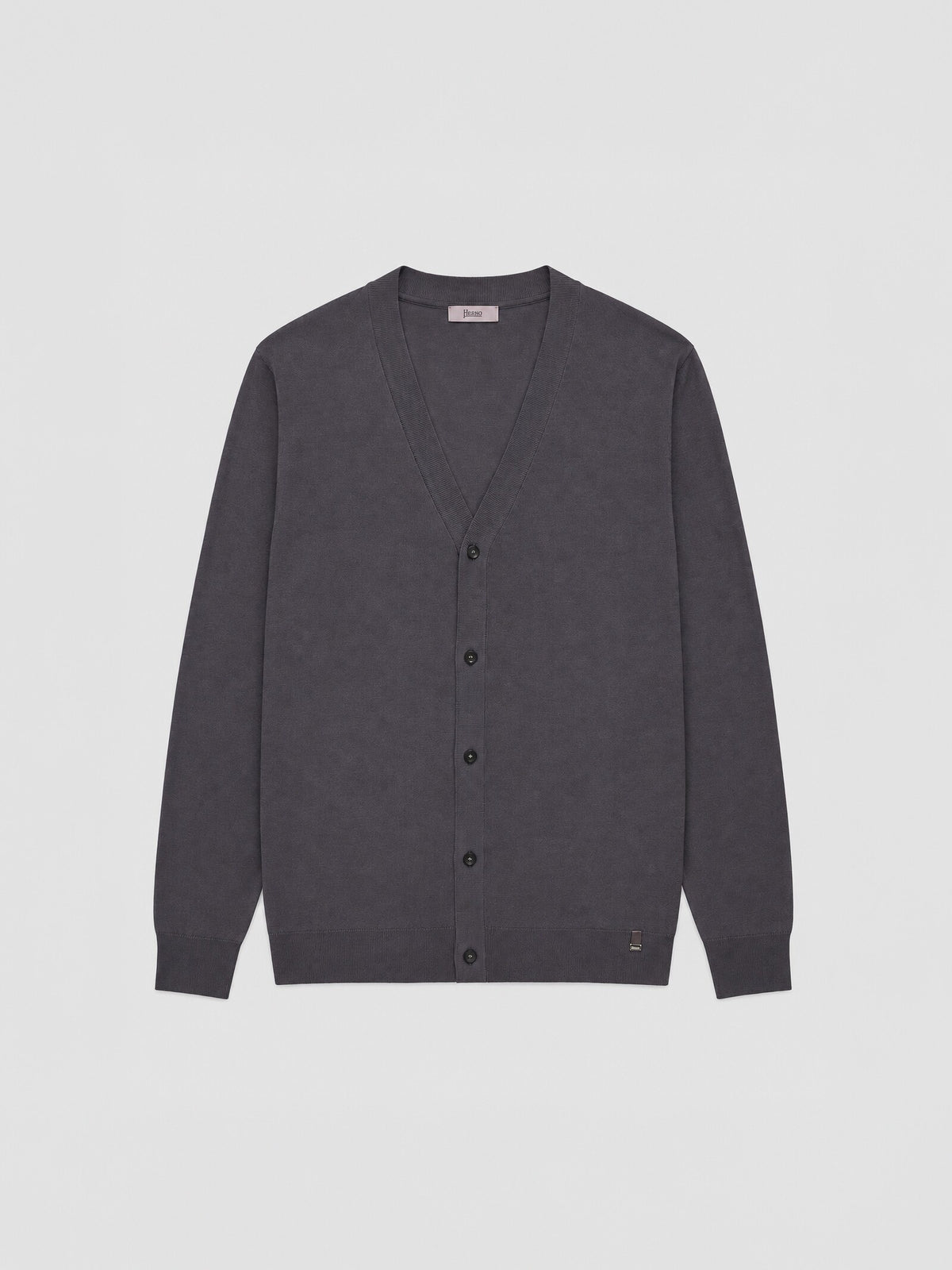Cardigan de punto acanalado con escote en V