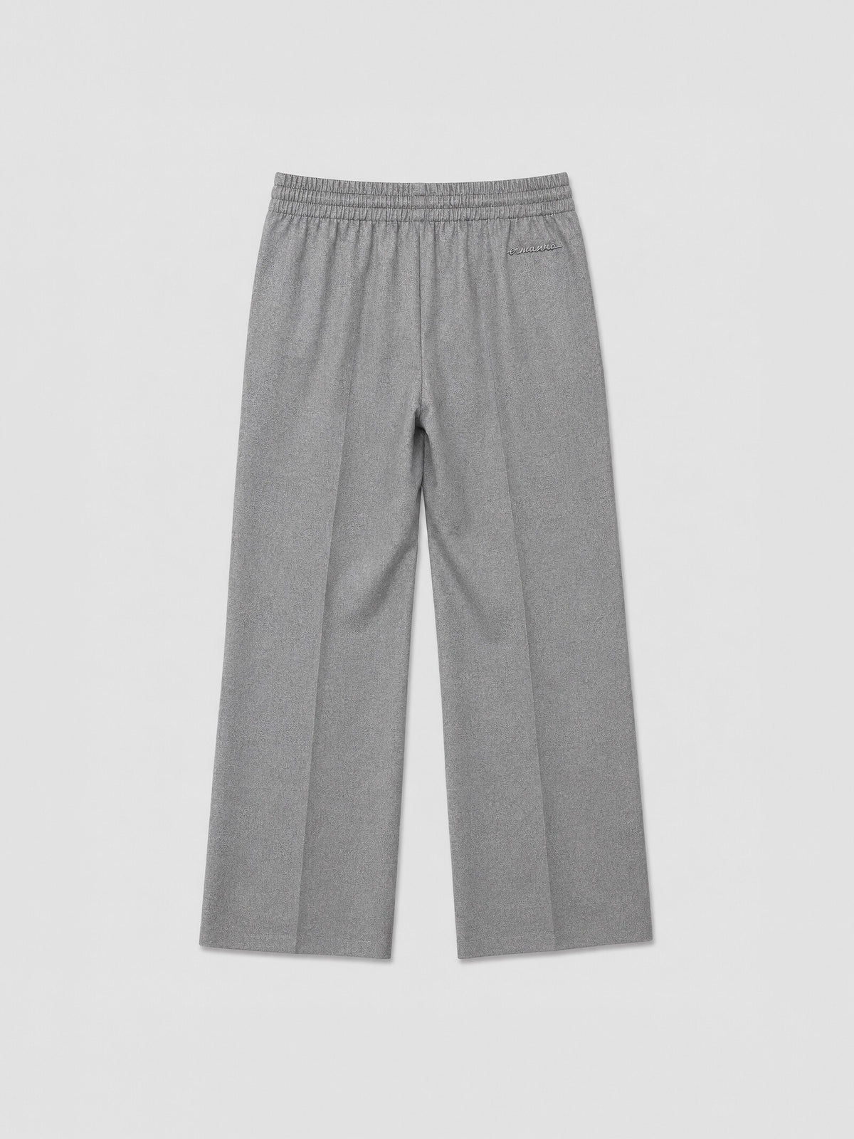 Flannel Pants with Elastic Waistband and Drawstring