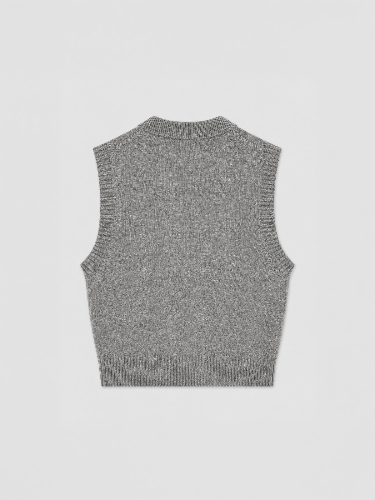 Knit Vest with Flowers