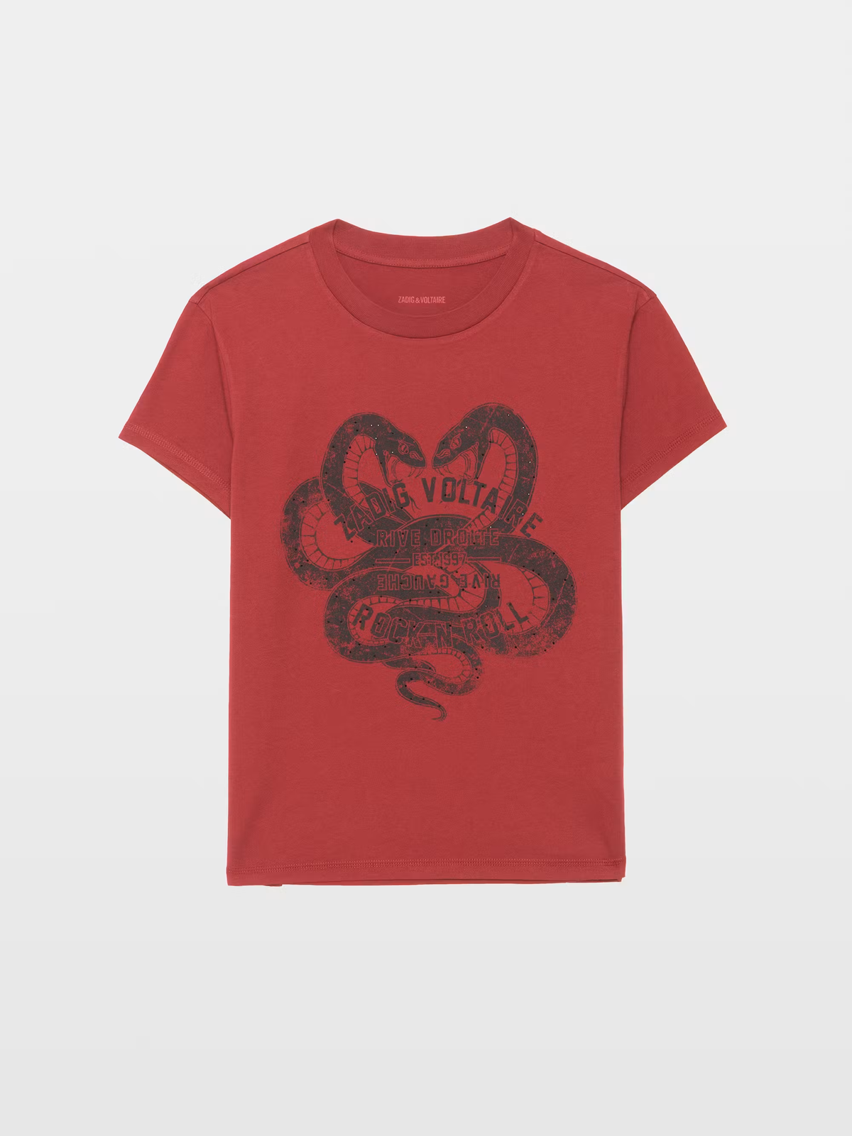 ZADIG&VOLTAIRE WALK HC BLASON RDRG SNAKE ST, CHERRY: vista de la prenda de mujer
