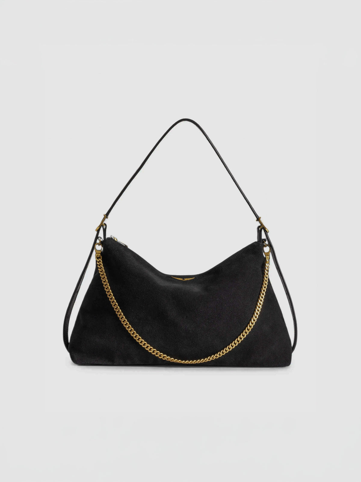 Bolso Jim Suede Bag Black Gold 5 de Zadig&Voltaire