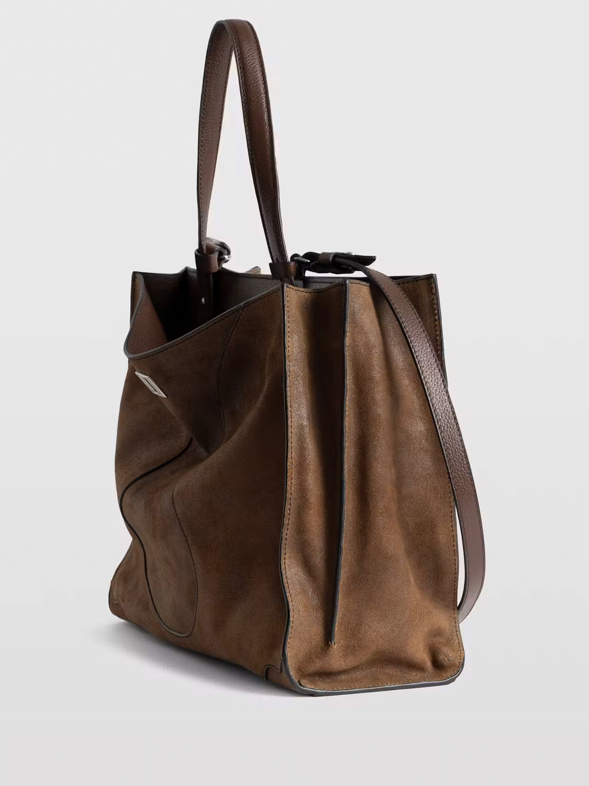 Bolso Jack Bag de ante Wood 214 de Zadig&Voltaire