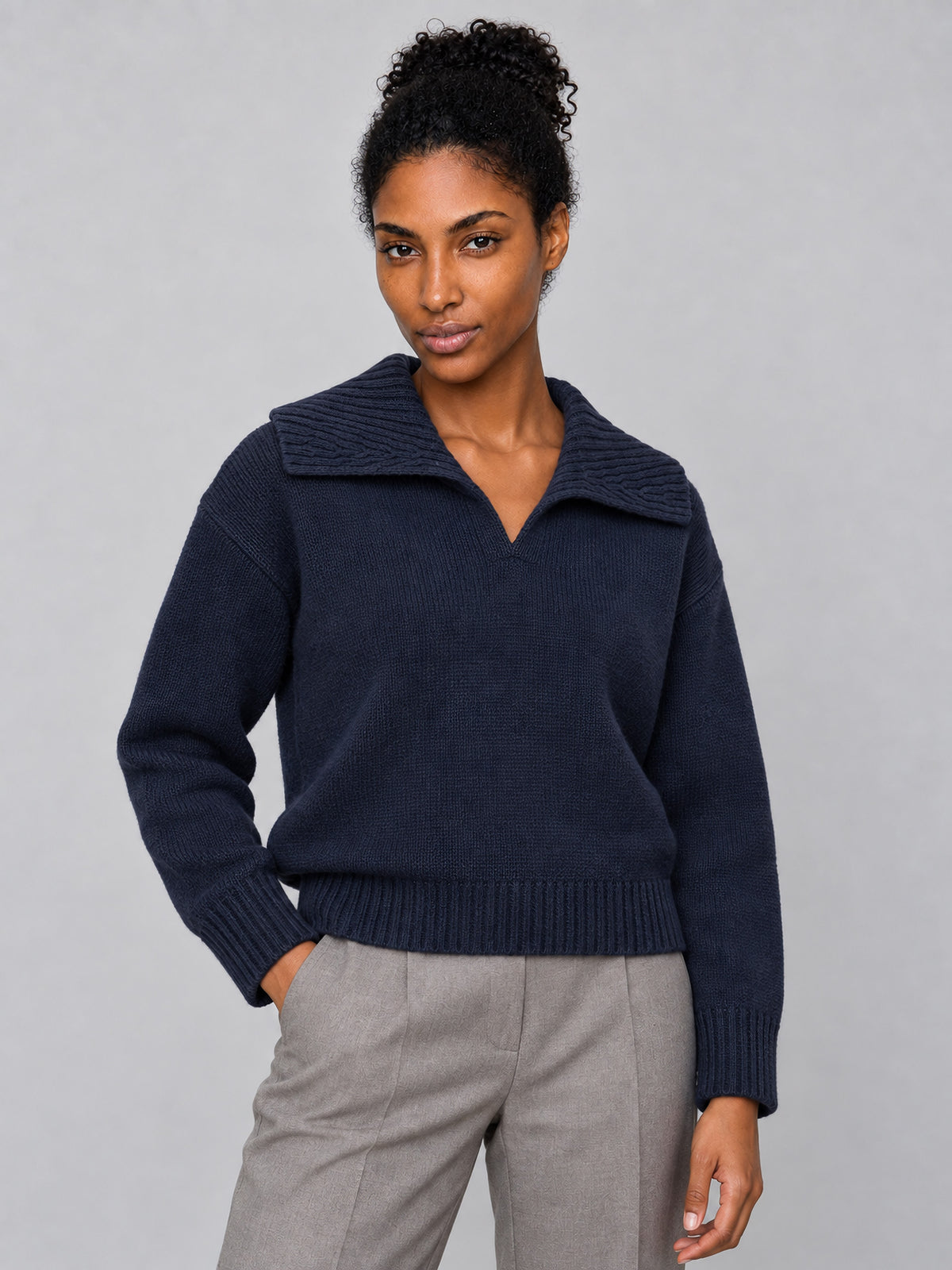 Jersey Adria de Ecoalf en Deep Navy