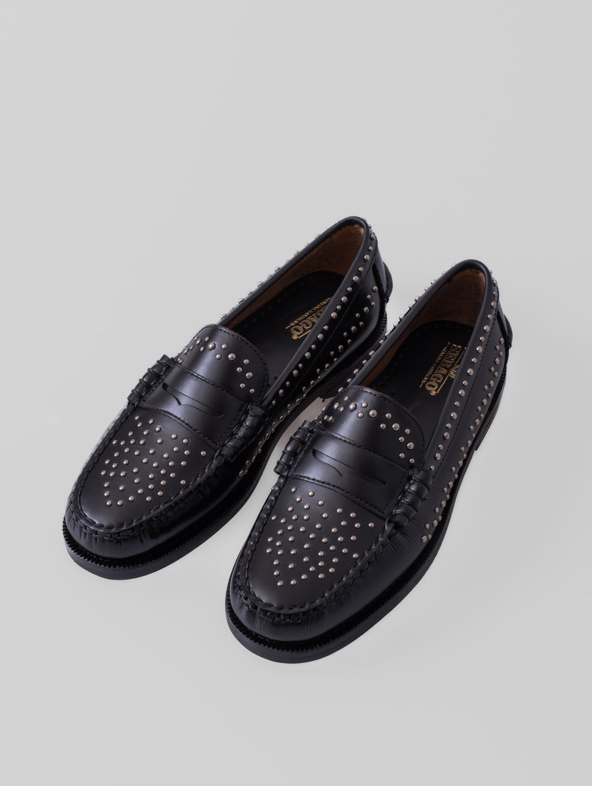 SEBAGO DAN STUDS WOMAN, BLACK, mujer: mocasín