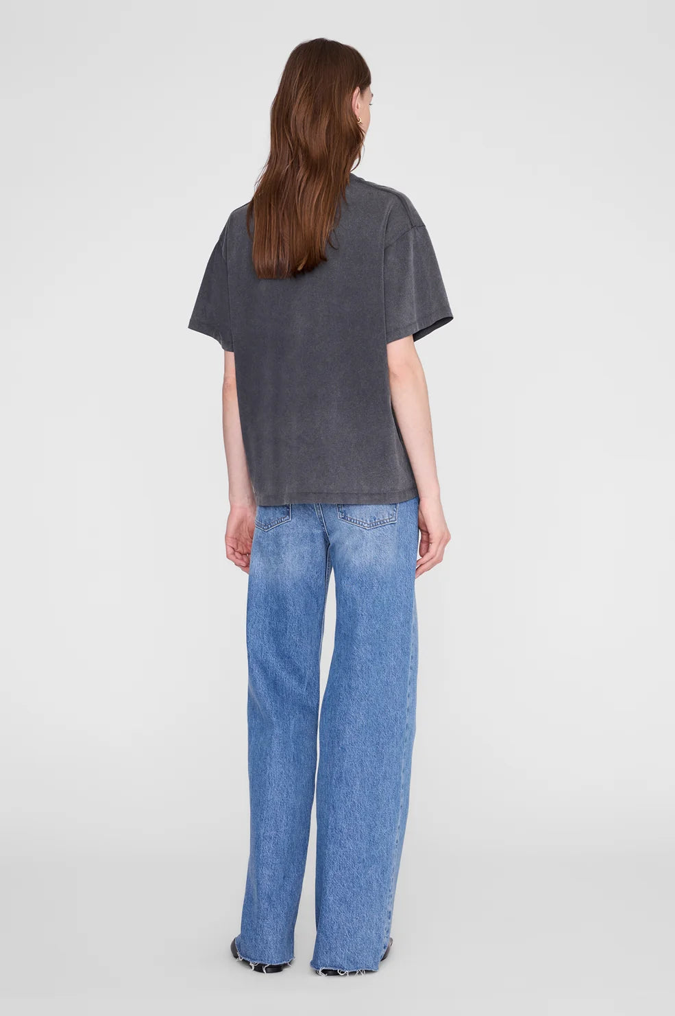 ANINE BING Cade Tee Tiger Bing, WASHED BLACK: vista de la prenda de mujer