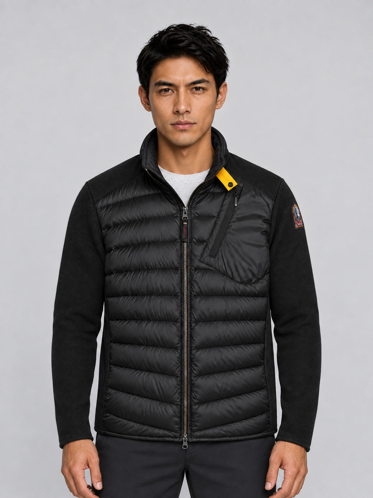 Chaqueta híbrida Parajumpers Jayden Black para hombre